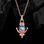 Round Cut Labradorite Moonlit Elixir Pendant Necklace
