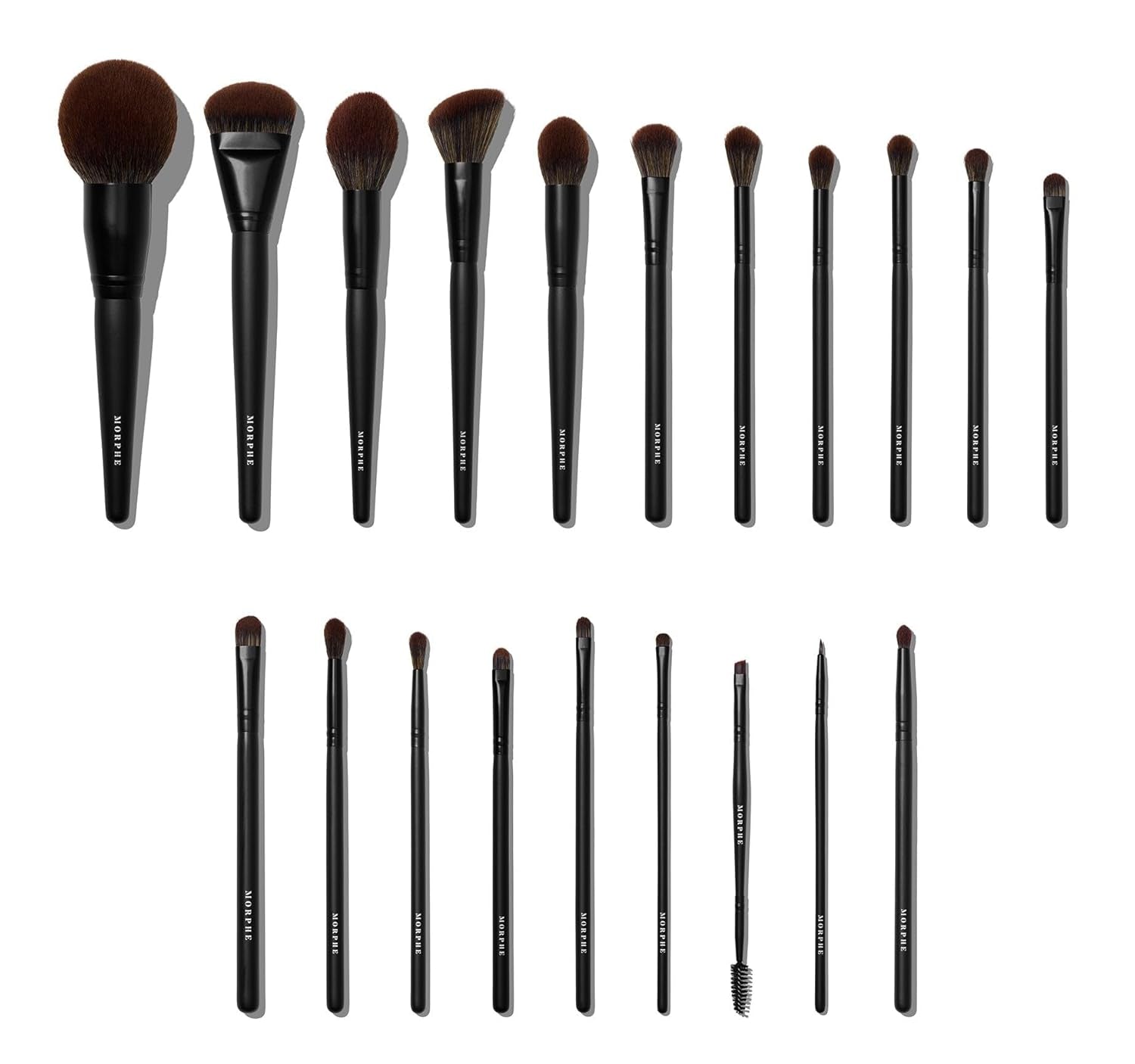 MUA Life Makeup Brushes - 20 Piece Makeup Brush Set of Eye and Face Brushes - Made with Synthetic Bristles and Includes Carrying Case (20 Count)