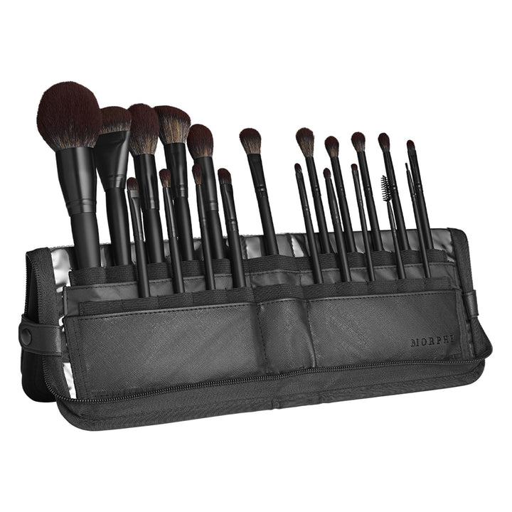 MUA Life Makeup Brushes - 20 Piece Makeup Brush Set of Eye and Face Brushes - Made with Synthetic Bristles and Includes Carrying Case (20 Count)