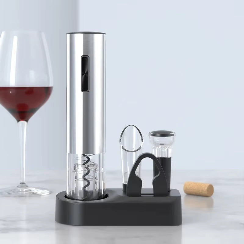 Electric Wine Bottle Opener Foil Cutter Automatic Corkscrew with Charging Cable Suit for Kitchen Bar Can Opener