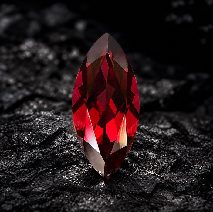 Red gemstone