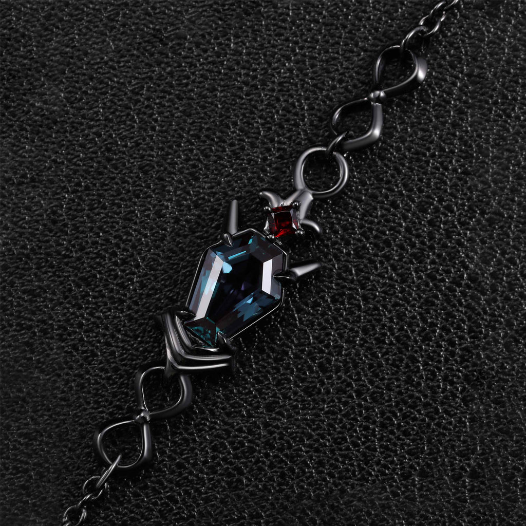 Coffin Cut Alexandrite Arcane Artifact Gothic Bracelet