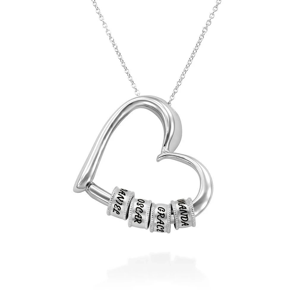 Noirva Engraved Heart Necklace